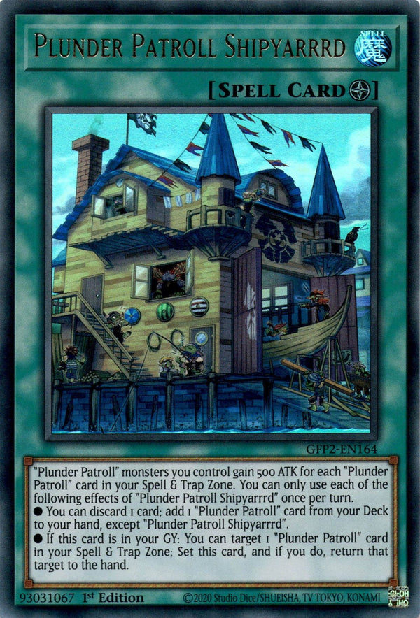 Yugioh Plunder Patroll Shipyarrrd GFP2-EN164 Ultra Rare 1st Edition NM