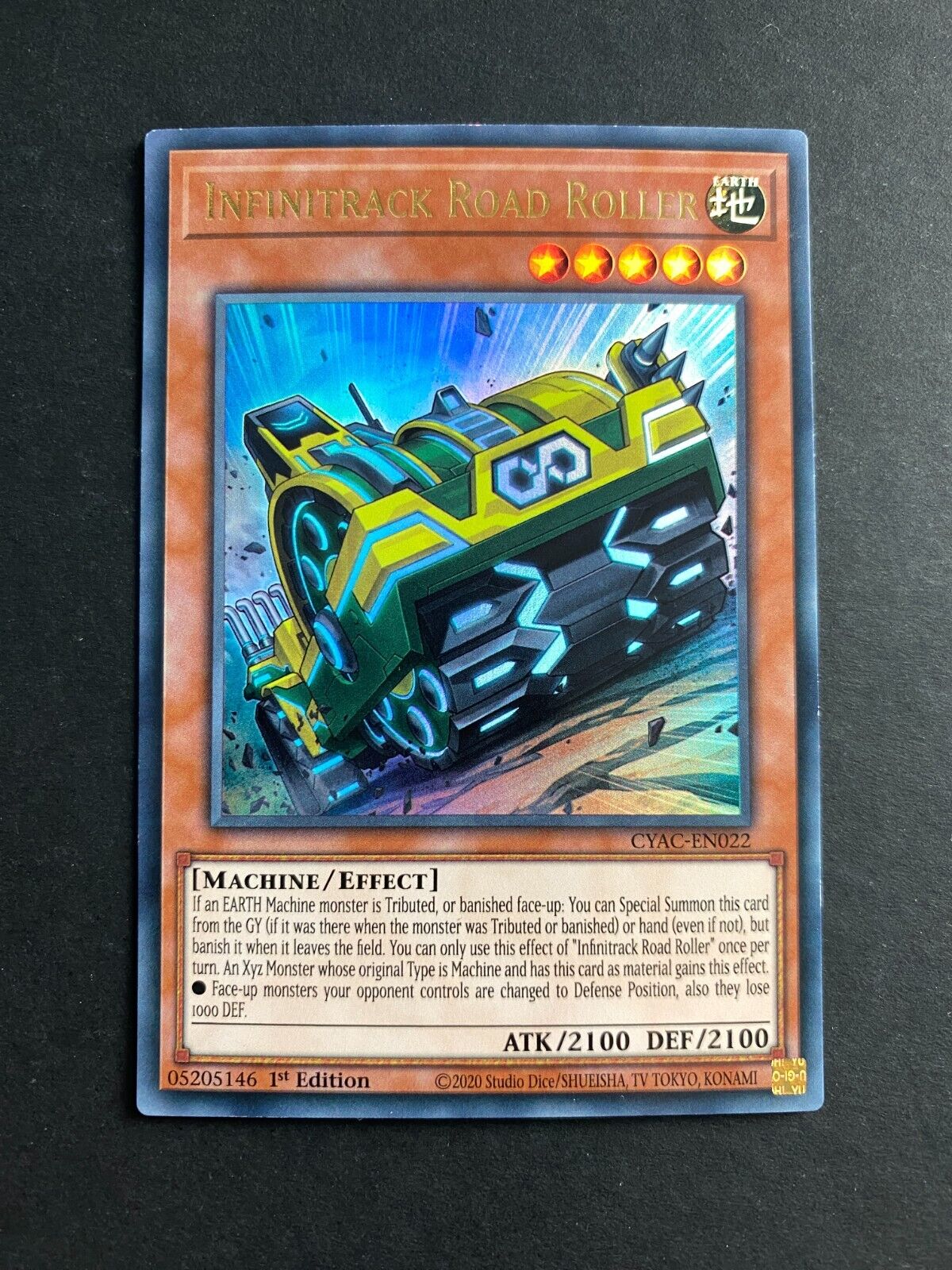 Yugioh Infinitrack Road Roller CYAC-EN022 Ultra Rare 1st Edition VLP/NM