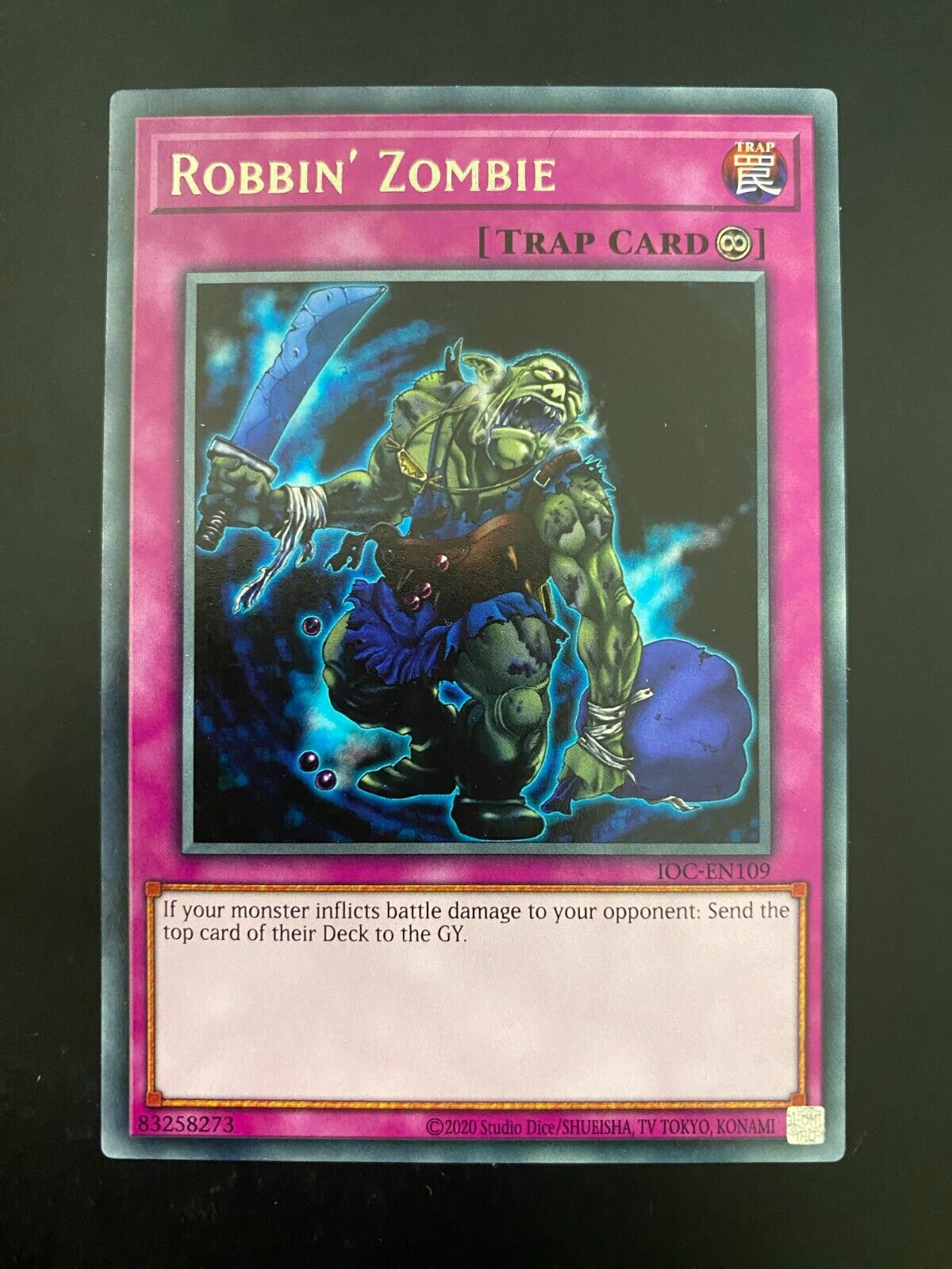 Yugioh Robbin' Zombie IOC-EN109 Rare Unlimited Edition NM/MINT