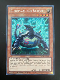 Yugioh Electromagnetic Turtle YGLD-ENA00 Secret Rare 1st Edition German NM/MINT