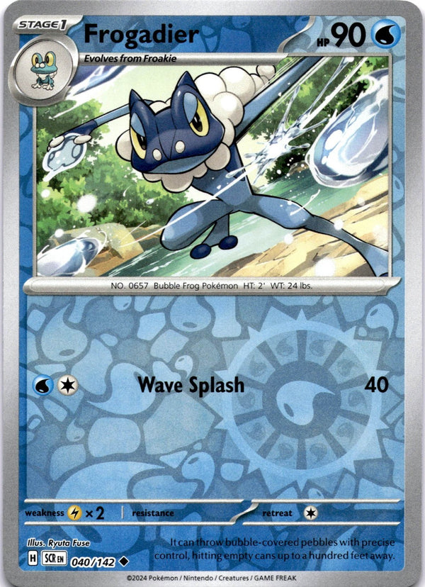 Pokemon Frogadier 040/142 Stellar Crown Reverse Holo NM