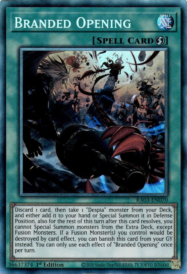 Yugioh Branded Opening RA03-EN070 Collector’s Rare 1st Edition NM