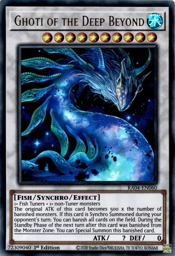 Yugioh Ghoti of the Deep Beyond RA04-EN060 Ultra Rare 1st Edition NM