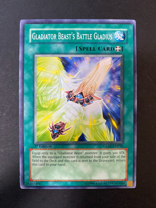 Yugioh Gladiator Beast's Battle Gladius GLAS-EN056 Common 1st Edition NM