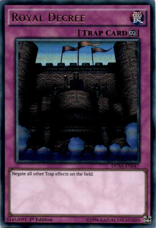 Yugioh Royal Decree DUSA-EN047 Ultra Rare 1st Edition VLP/NM