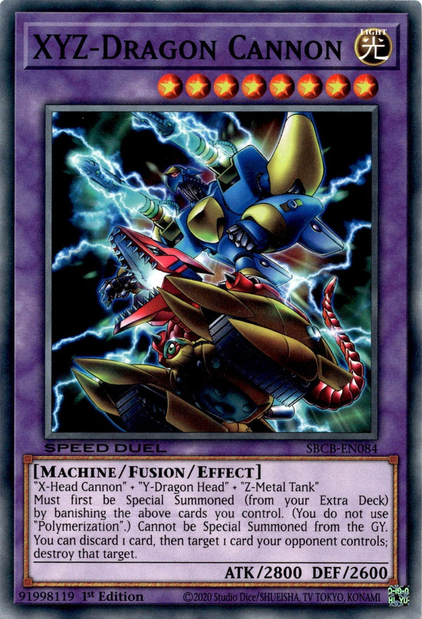 Yugioh XYZ-Dragon Cannon SBCB-EN084 Speed Duel Common 1st Edition NM