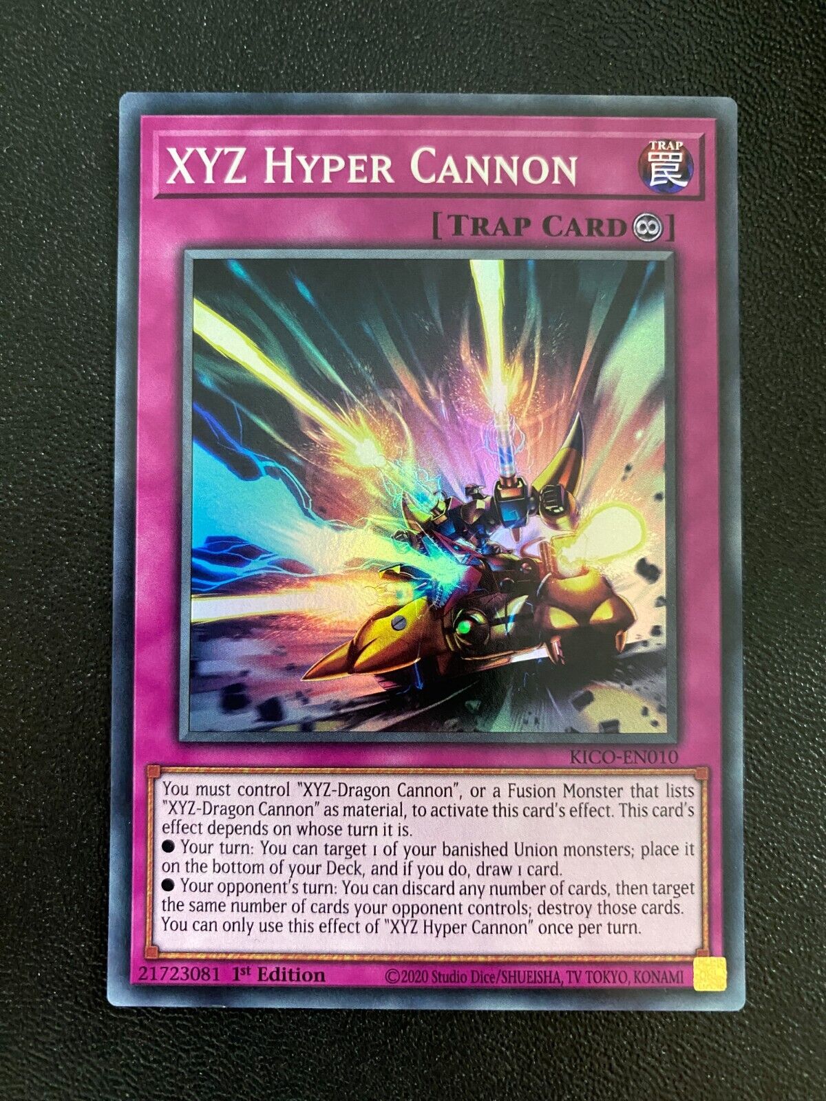 Yugioh XYZ Hyper Cannon KICO-EN010 Super Rare 1st Edition NM