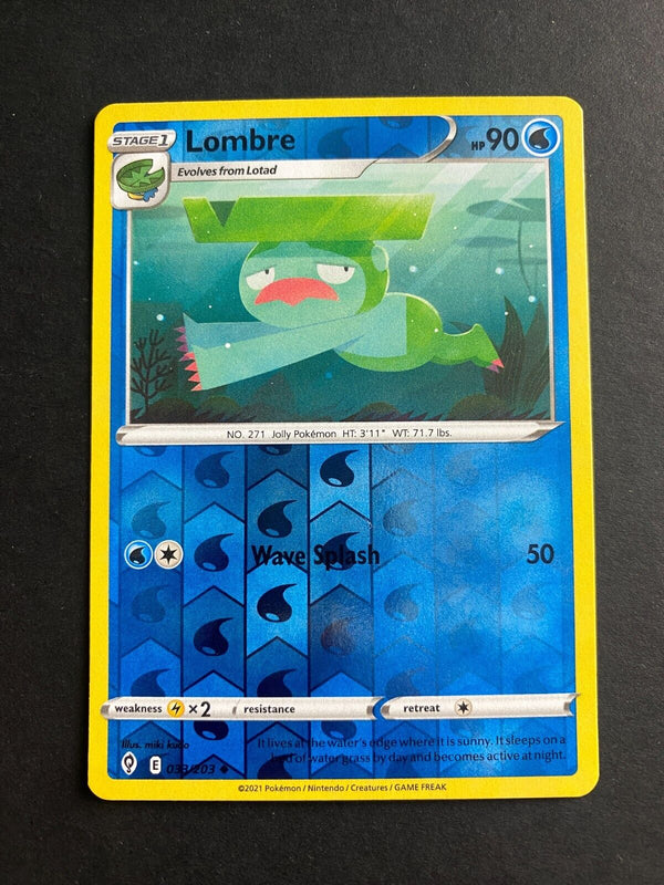 Pokemon Lombre 033/203 Evolving Skies Reverse Holo LP/NM