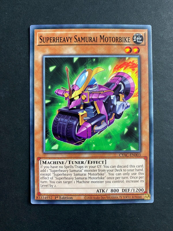 Yugioh Superheavy Samurai Motorbike CYAC-EN003 Common 1st Edition NM