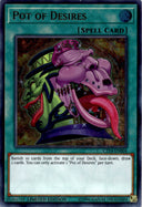 Yugioh Pot of Desires CT14-EN004 Ultra Rare Limited Edition MP (CREASE)