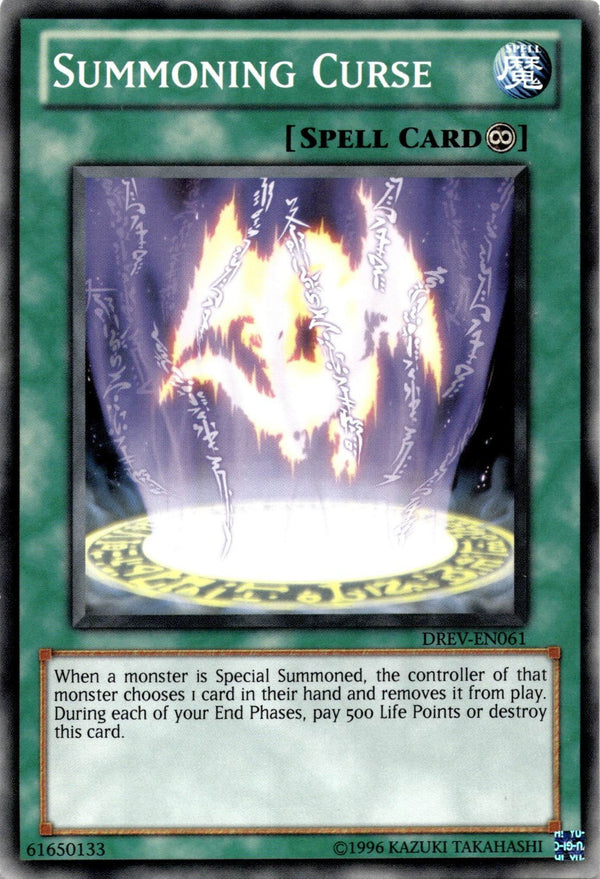 Yugioh Summoning Curse DREV-EN061 Common Unl/1st Edition LP