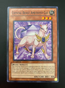 Yugioh Crystal Beast Amethyst Cat LCGX-EN156 Common 1st Edition NM