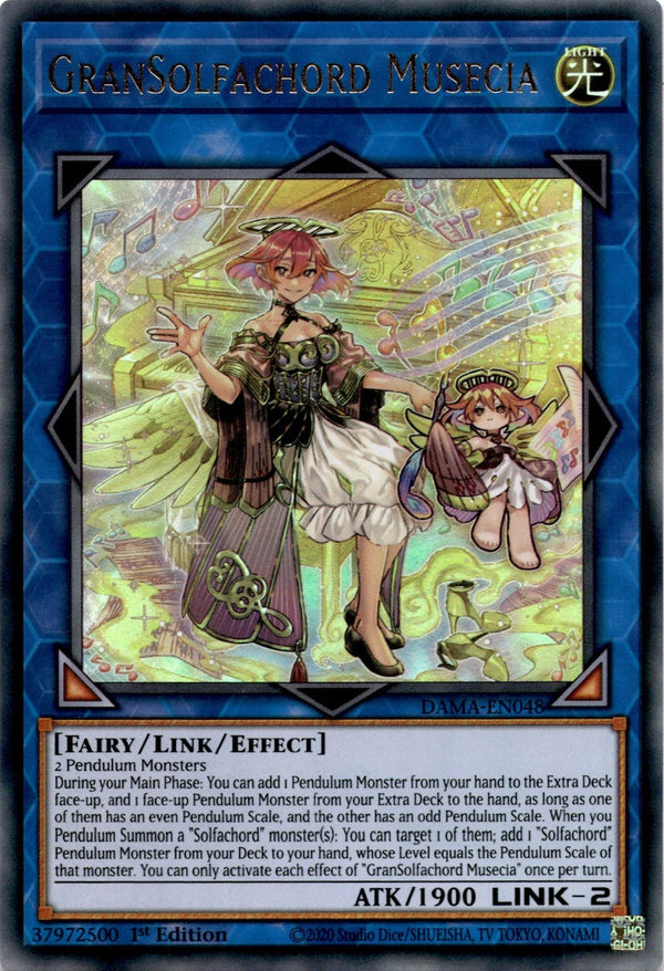 Yugioh GranSolfachord Musecia DAMA-EN048 Ultra Rare 1st Edition NM