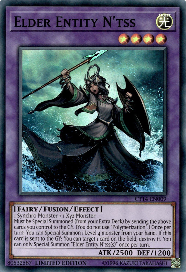 Yugioh Elder Entity N'tss CT14-EN009 Super Rare Limited Edition LP