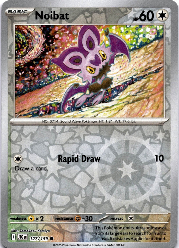 Pokemon Noibat 127/159 Journey Together Reverse Holo NM