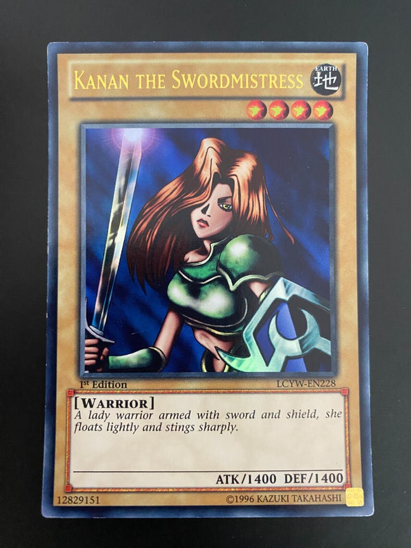 Yugioh Kanan the Swordmistress LCYW-EN228 Ultra Rare 1st Edition MP/LP