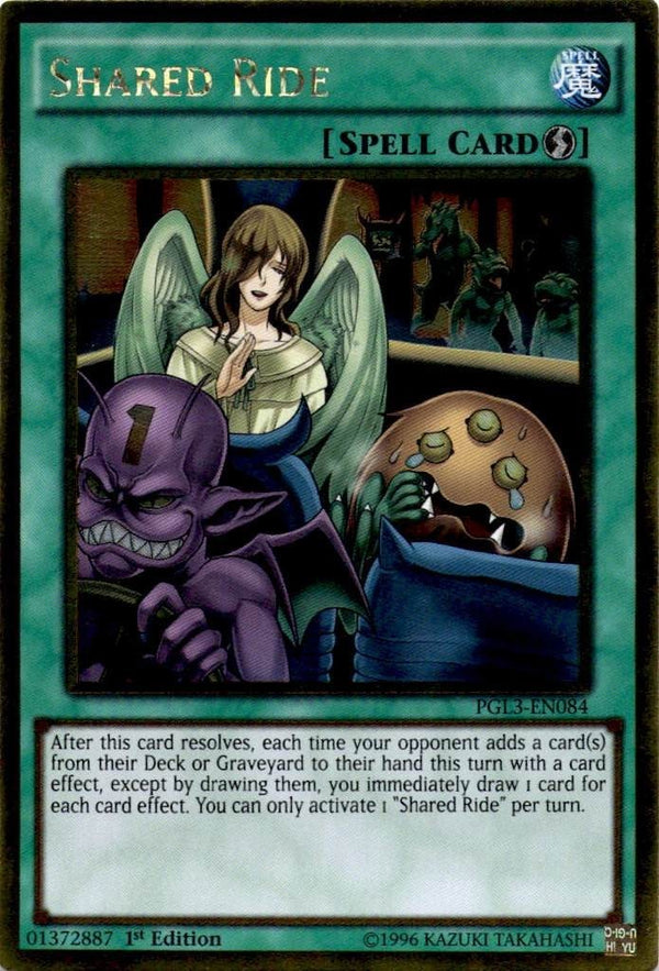 Yugioh Shared Ride PGL3-EN084 Gold Rare 1st Edition VLP/NM