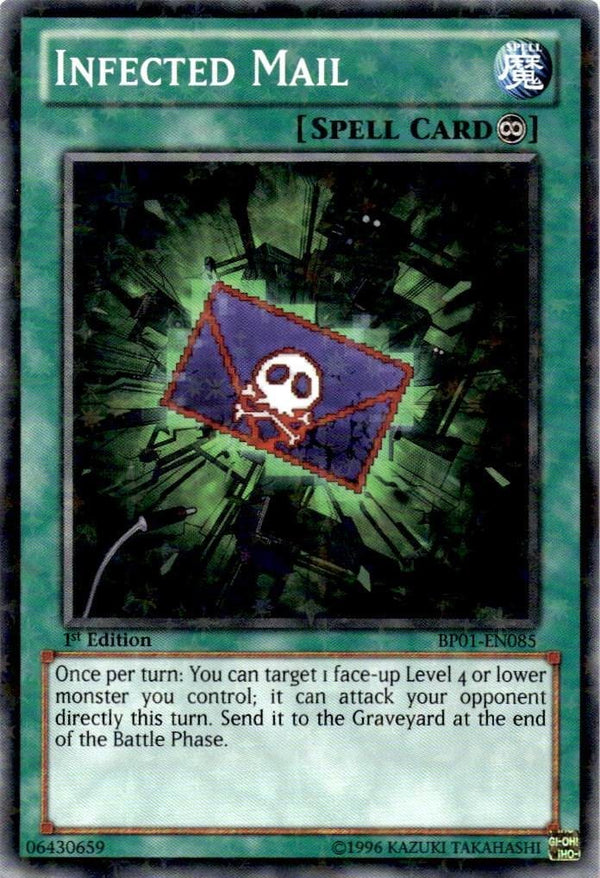 Yugioh Infected Mail BP01-EN085 Starfoil Rare 1st Edition NM