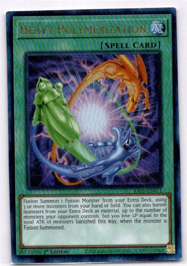 Yugioh Heavy Polymerization RA05-EN071 NA Print Ultimate Rare 1st Edition NM