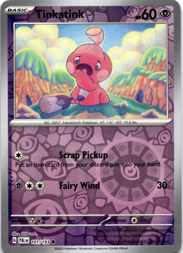 Pokemon Tinkatink 101/193 Paldea Evolved Reverse Holo NM