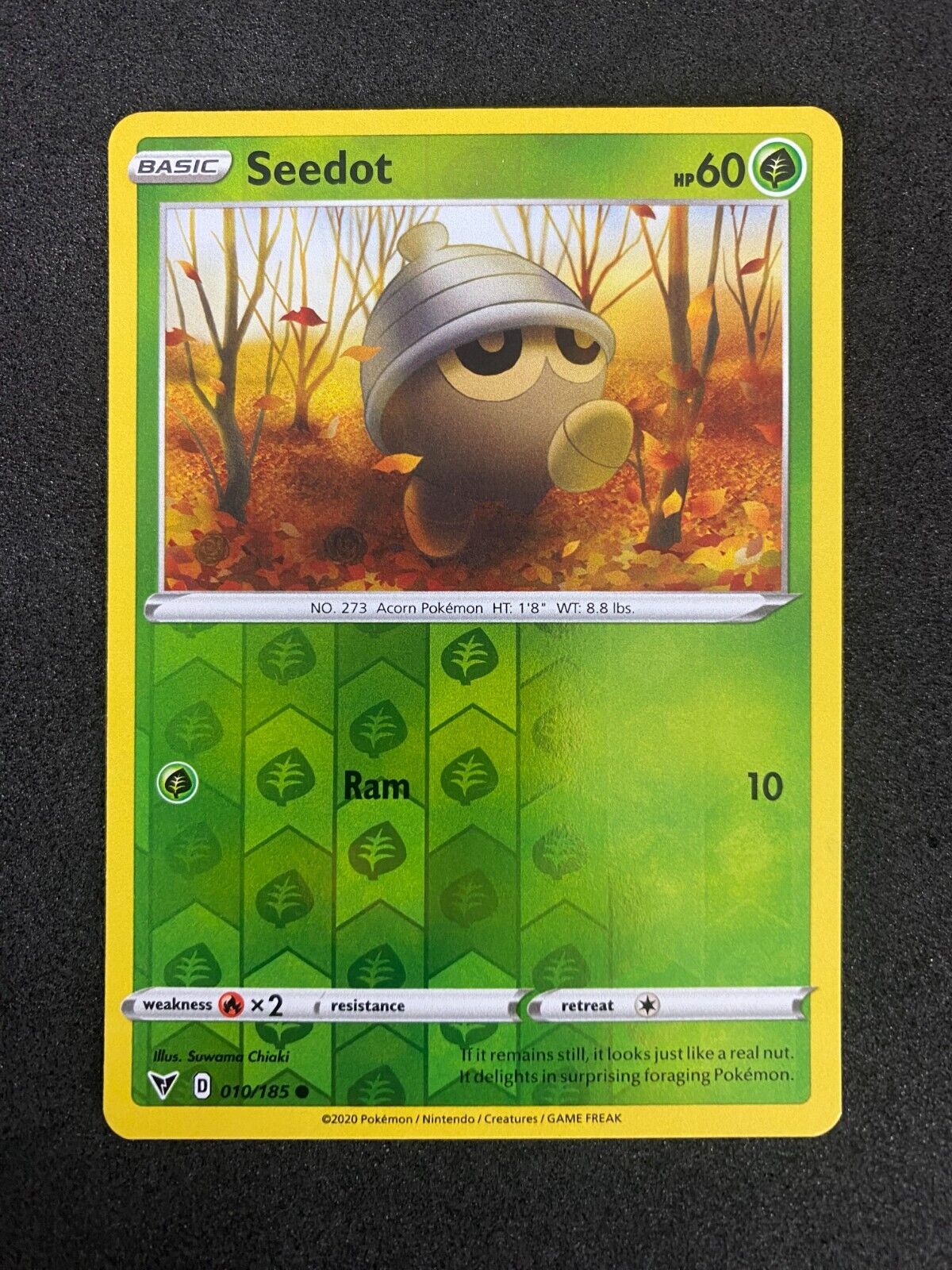 Pokemon Seedot 010/185 Vivid Voltage Reverse Holo NM