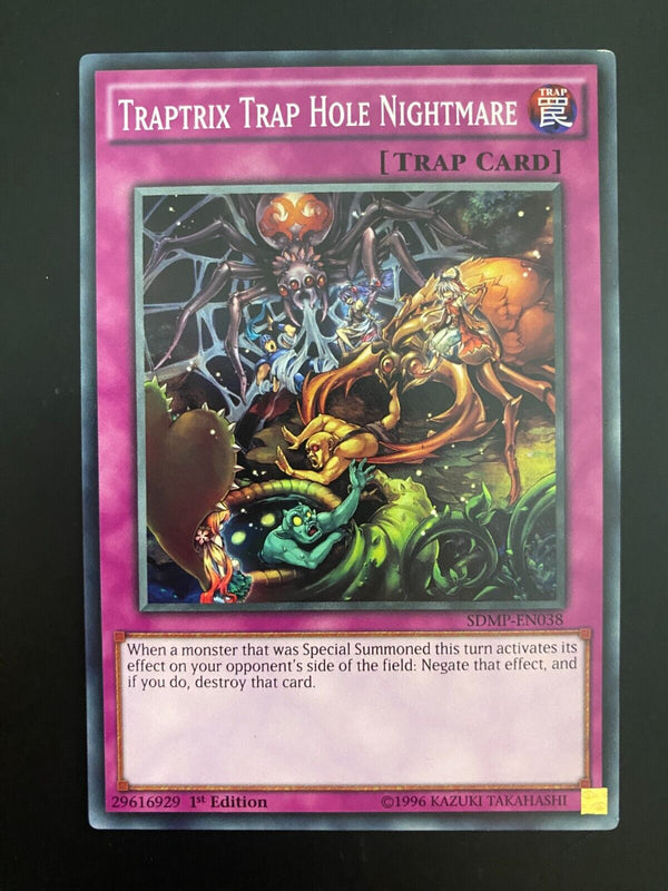 Yugioh Traptrix Trap Hole Nightmare SDMP-EN038 Common 1st Edition NM/MINT