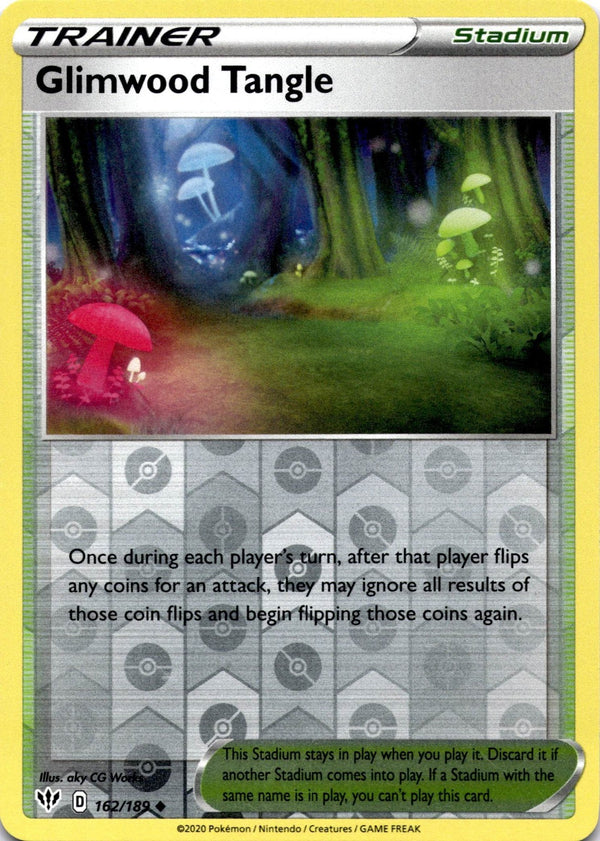 Pokemon Glimwood Tangle 162/189 Darkness Ablaze Reverse Holo NM