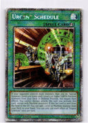 Yugioh Urgent Schedule RA05-EN064 NA Print Platinum Secret Rare 1st Edition NM