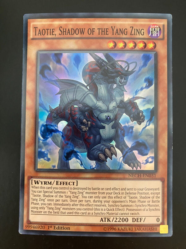 Yugioh Taotie, Shadow of the Yang Zing NECH-EN031 1st Edition VLP-NM