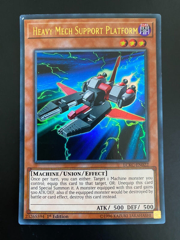 Yugioh Heavy Mech Support Platform LCKC-EN022 Ultra Rare 1st Edition LP