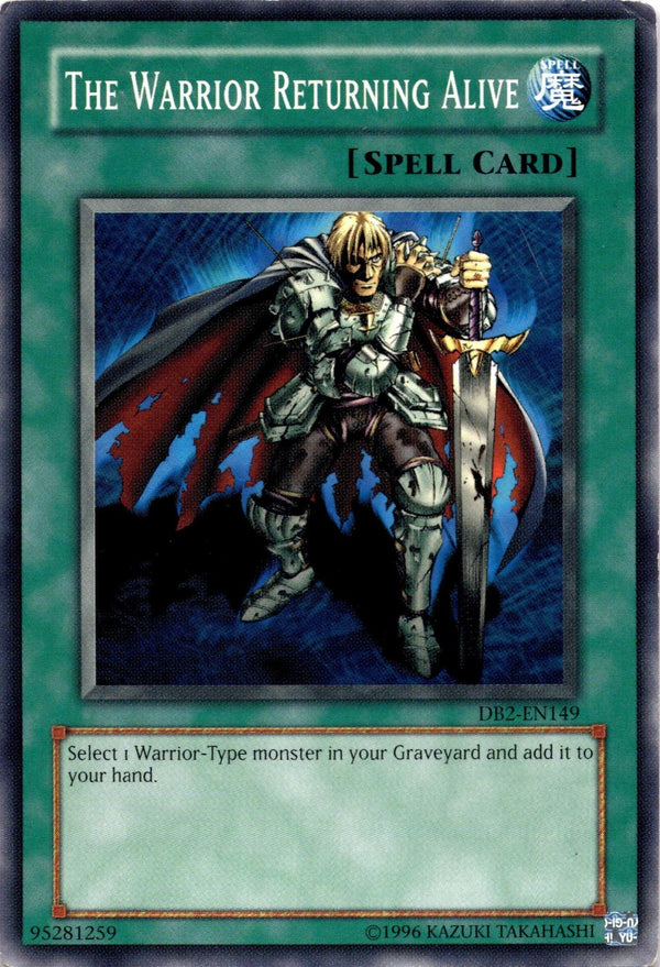 Yugioh The Warrior Returning Alive DB2-EN149 Common Unlimited Edition HP