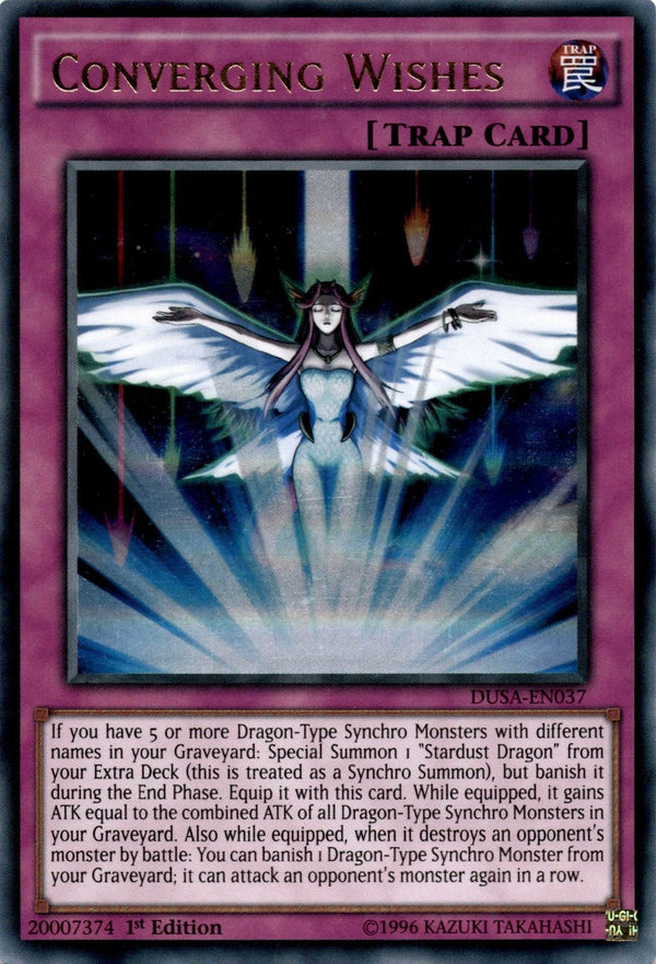 Yugioh Converging Wishes DUSA-EN037 Ultra Rare 1st Edition VLP/NM