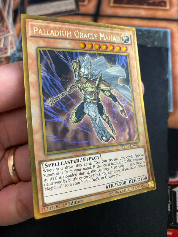 Yugioh Palladium Oracle Mahad MVP1-ENG53 Gold Rare 1st Edition MP