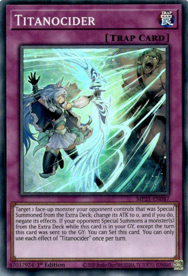 Yugioh Titanocider MP21-EN087 Super Rare 1st Edition NM