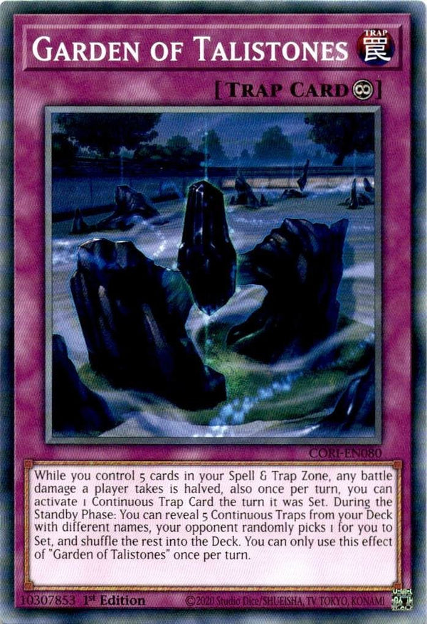 Yugioh Garden of Talistones CORI-EN080 Common 1st Edition NM