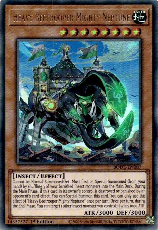 Yugioh Heavy Beetrooper Mighty Neptune BODE-EN087 Ultra Rare 1st Edition NM
