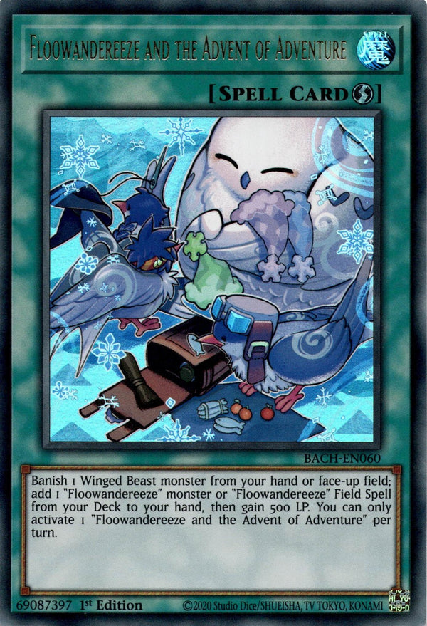 Yugioh Floowandereeze and the Advent of Adventure BACH-EN060 Ultra Rare 1st NM