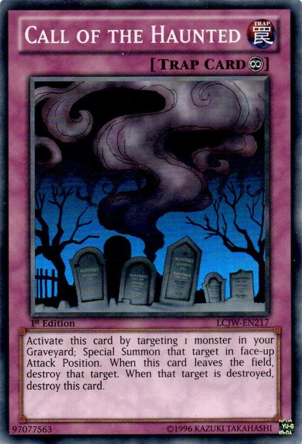 Yugioh Call of the Haunted LCJW-EN217 Super Rare 1st Edition MP