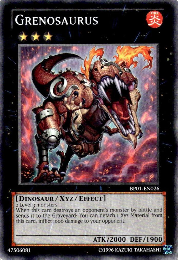 Yugioh Grenosaurus BP01-EN026 Common Unlimited Edition NM