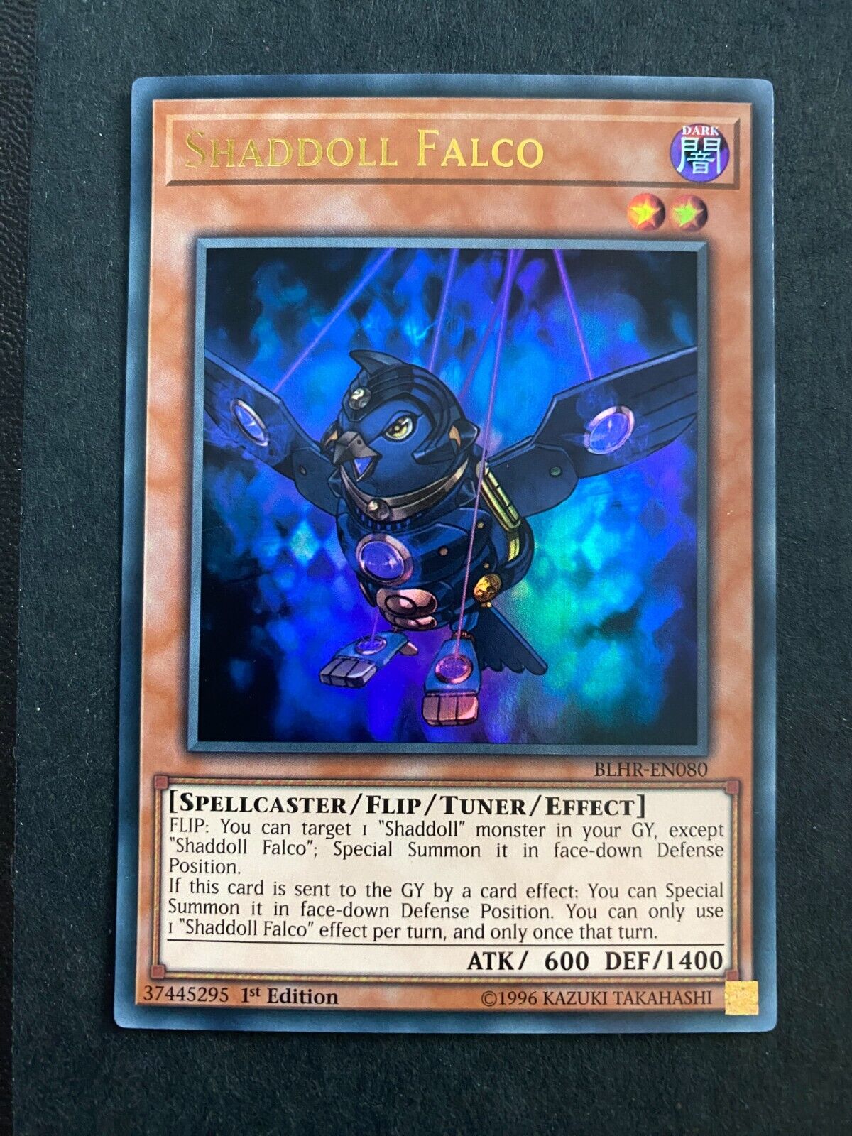 Yugioh Shaddoll Falco BLHR-EN080 Ultra Rare 1st Edition VLP/NM