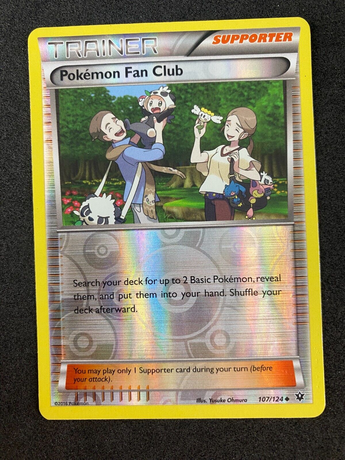 Pokemon Pokemon Fan Club 107/124 Fates Collide Reverse Holo LP