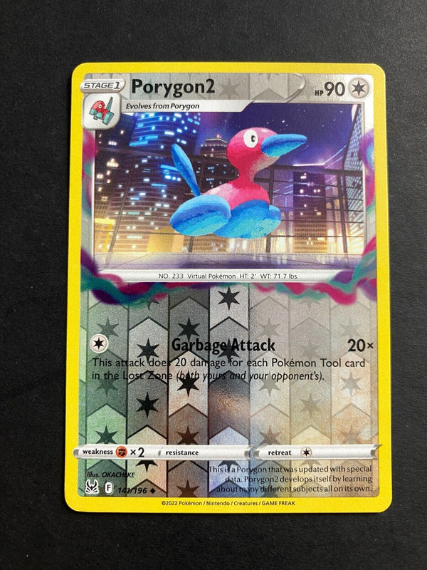 Pokemon Porygon2 141/196 Lost Origin Reverse Holo NM