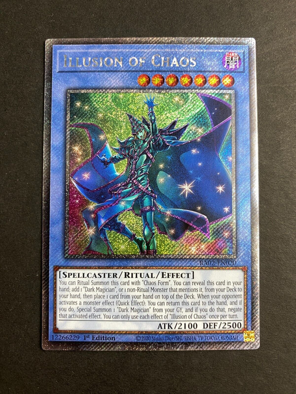 Yugioh Illusion of Chaos RA02-EN020 Platinum Secret Rare 1st Edition NM