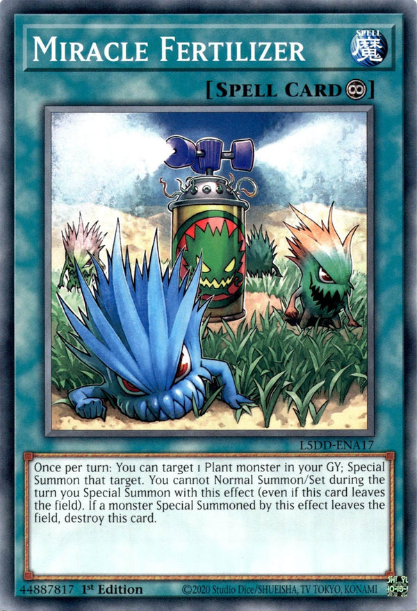 Yugioh Miracle Fertilizer L5DD-ENA17 Common 1st Edition NM