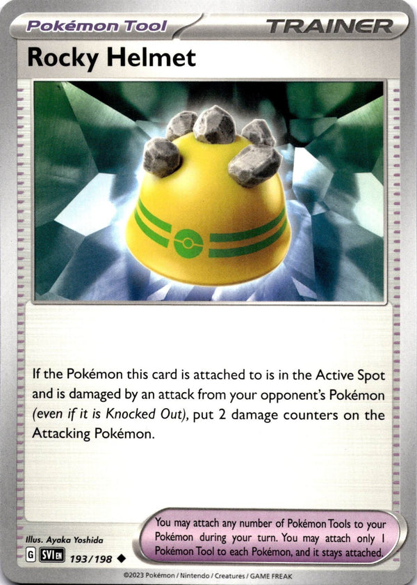 Pokemon Rocky Helmet 193/198 Scarlet Violet Base Non Holo NM