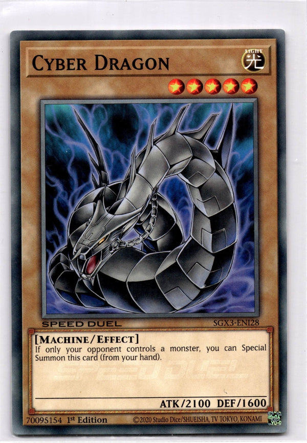 Yugioh Cyber Dragon SGX3-ENI28 Speed Duel Common 1st Edition NM