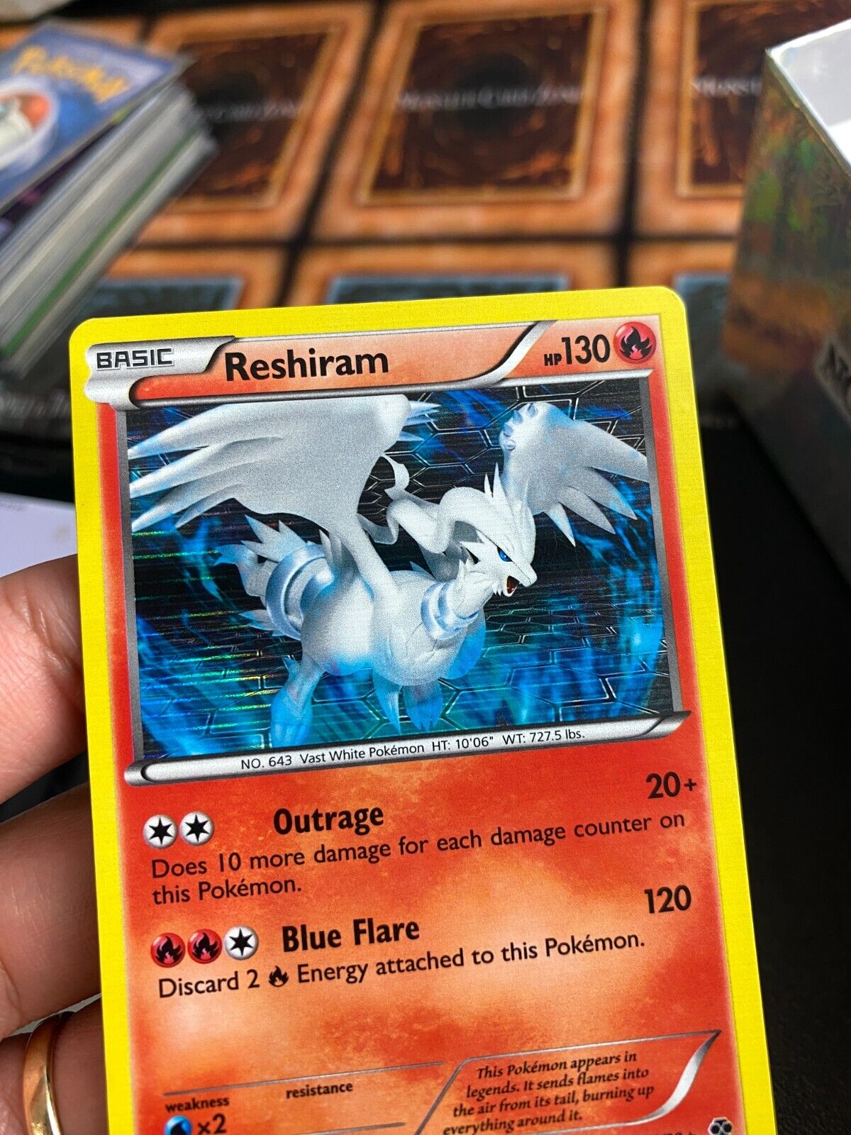 Pokemon Reshiram 21/99 BW Next Destinies Rare Holo LP