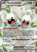 Pokemon Maushold EX 155/182 Paradox Rift Full Art Holo NM