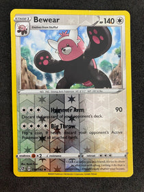 Pokemon Bewear 150/192 Rebel Clash Reverse Holo NM-MINT