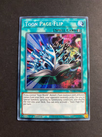 Yugioh Toon Page-Flip BLCR-EN068 Secret Rare 1st Edition NM